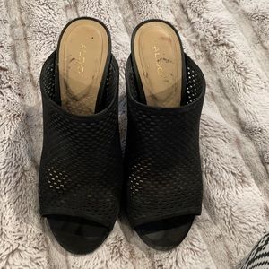 Aldo Block Heel Mules